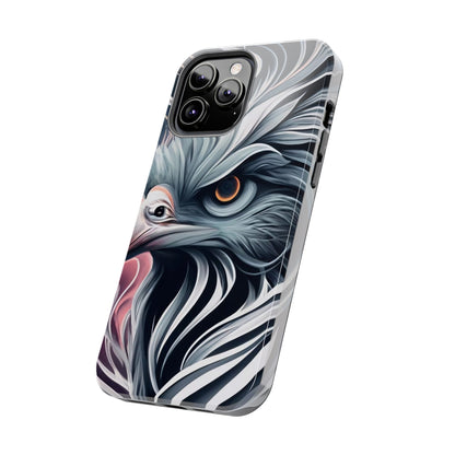 AviarySwirls Monochrome Bird Tough Phone Case