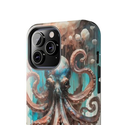 Serene Octopus Watercolor Tough Phone Case