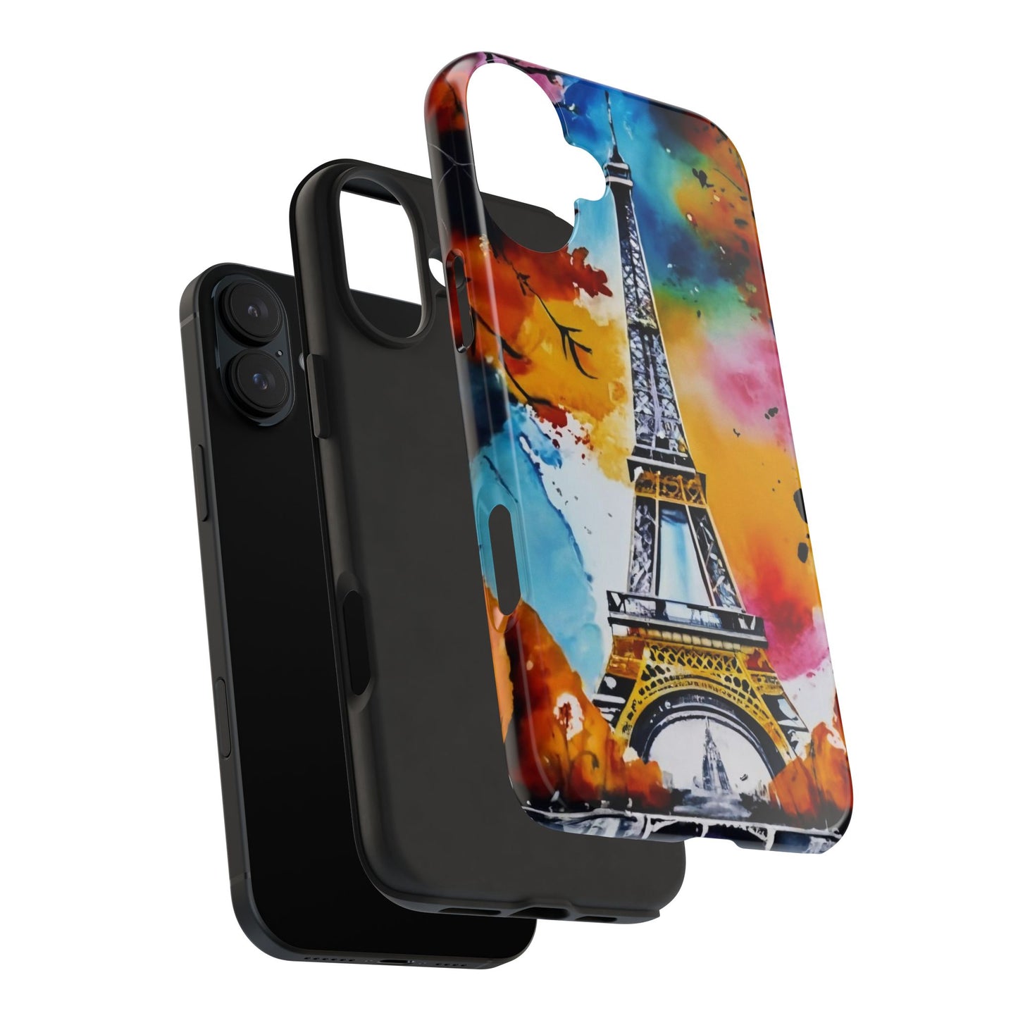 Vibrant Twilight Eiffel Defender Case