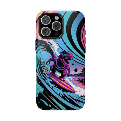 Cosmic T-Rex Surfer Adventure Tough Phone Case