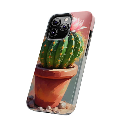 DesertBloom Terracotta Cactus Tough Phone Case