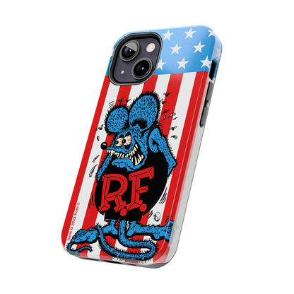 Red, White and Fink - Tough Phone Case