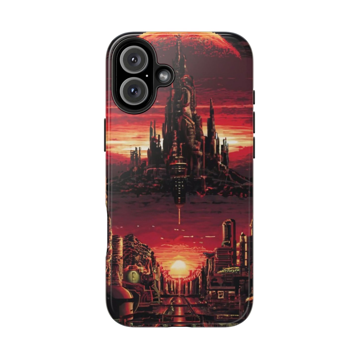 PixelVista Futuristic City Tough Phone Case