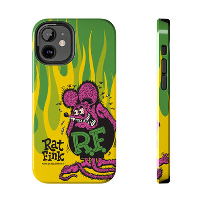 Fink Flames - Yellow/Green - Tough Phone Case