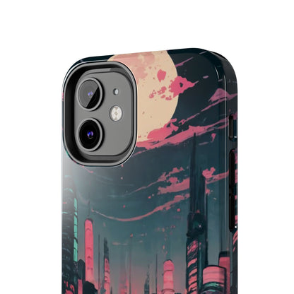 Moonlit Cityscape Night View Tough Phone Case