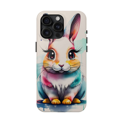 Minimalist Bunny Abstract Art Tough Phone Case