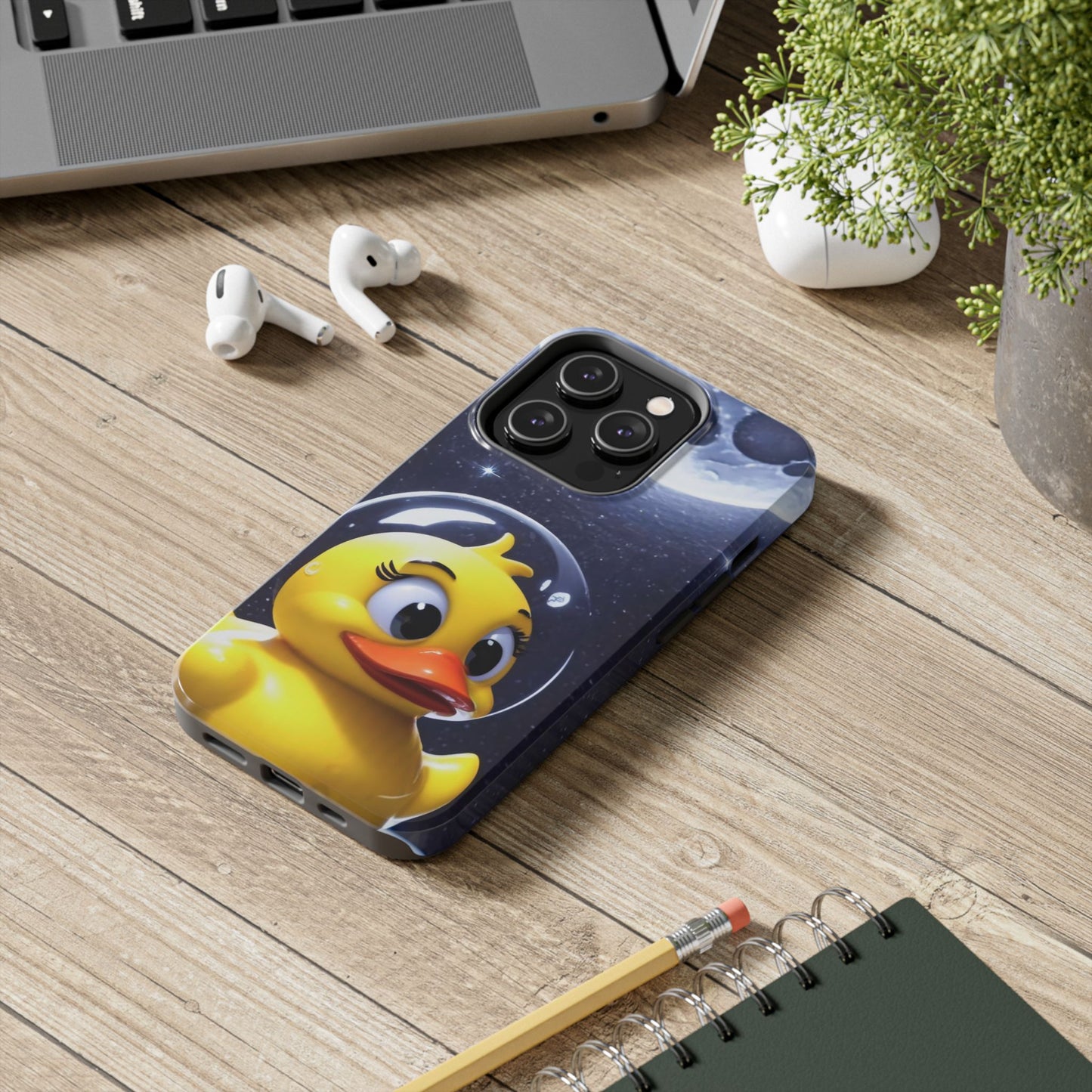 Lunar Space Duck Adventure Tough Phone Case