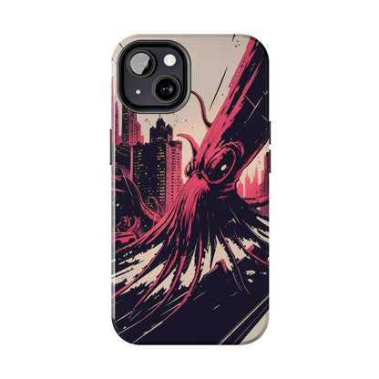 Kraken Rampage Cityscape Tough Phone Case