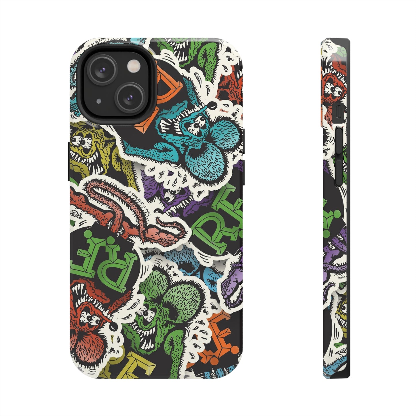 Rat Fink Sticker Bomb - Tough Phone Case