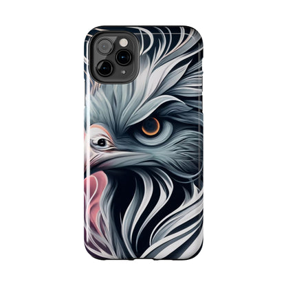 AviarySwirls Monochrome Bird Tough Phone Case