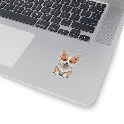 Cute Corgi Watercolor Cartoon Sticker