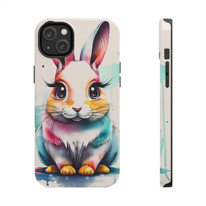 Minimalist Bunny Abstract Art Tough Phone Case