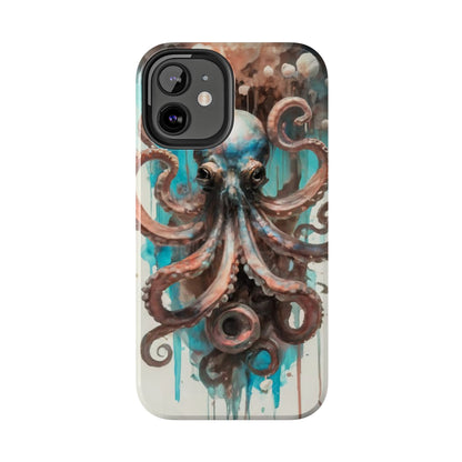 Serene Octopus Watercolor Tough Phone Case