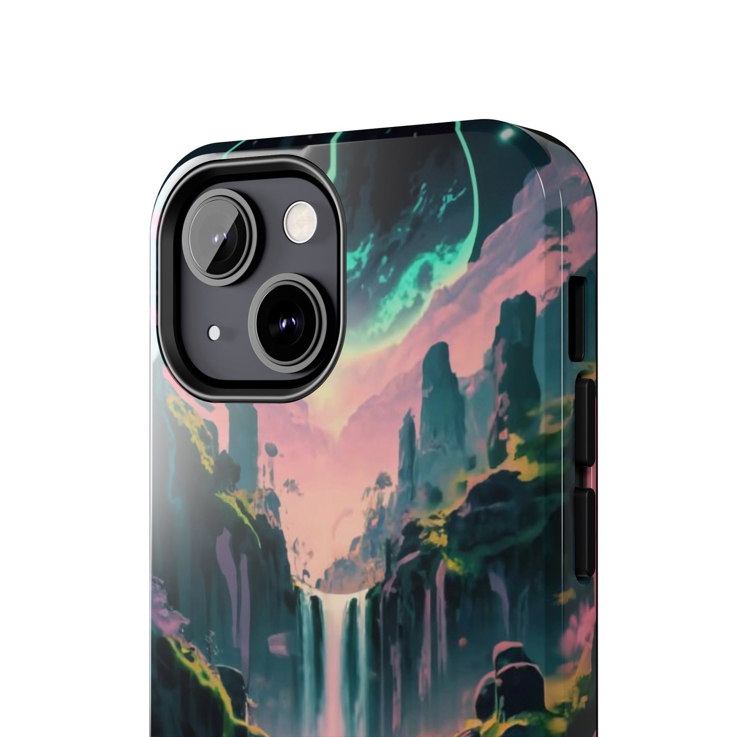 Moonfall Cascades Night View Tough Phone Case