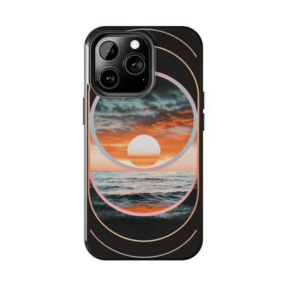 Fusion Sunset Abstract Art Tough Phone Case