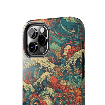 Multi-Hued Swirls - Wave of Colors - Tough Phone Case