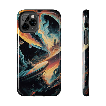 Retro Futuristic Space Odyssey Tough Phone Case