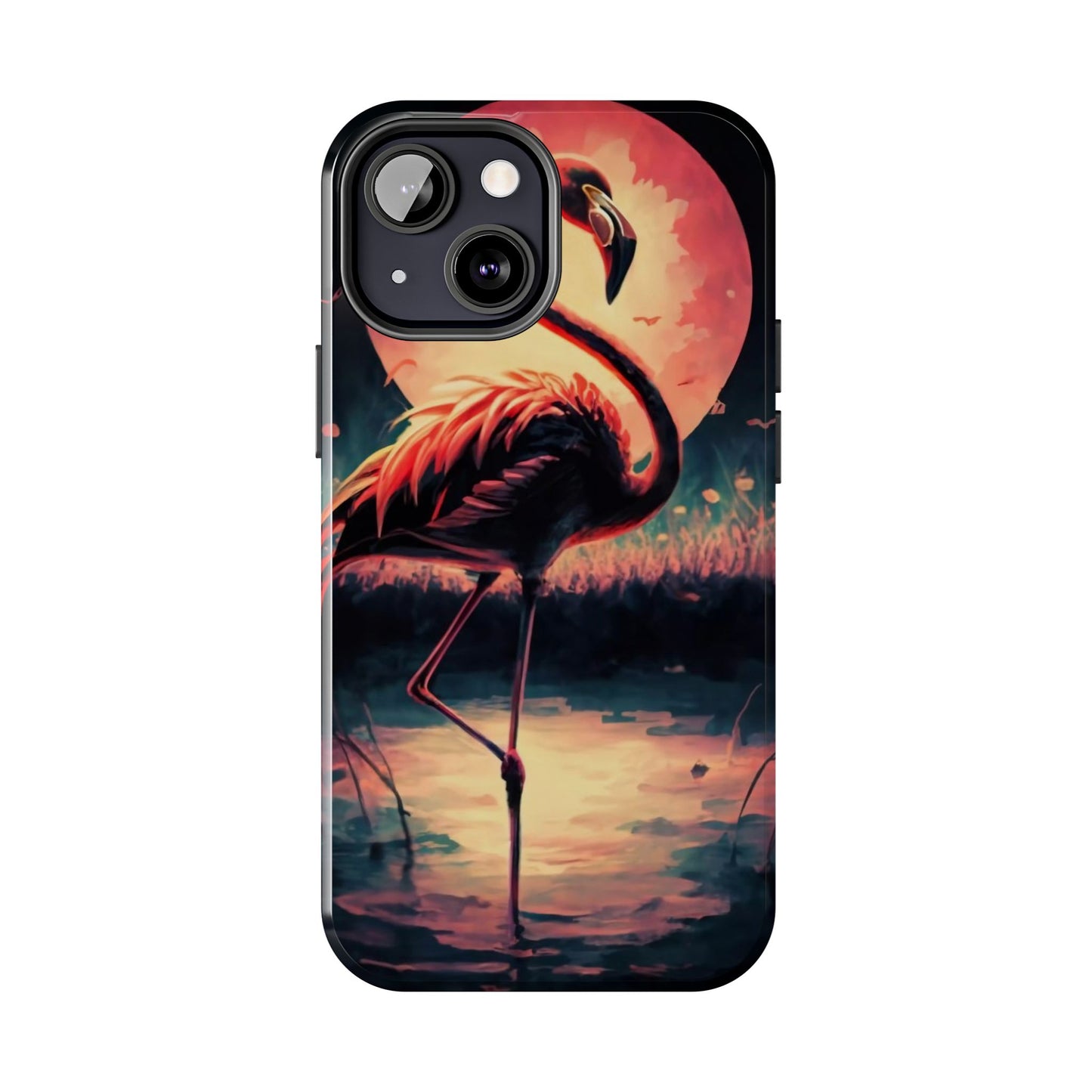 Sunset Flamingo Defender Case