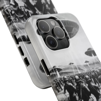 RetroWar UFO Encounter Tough Phone Case