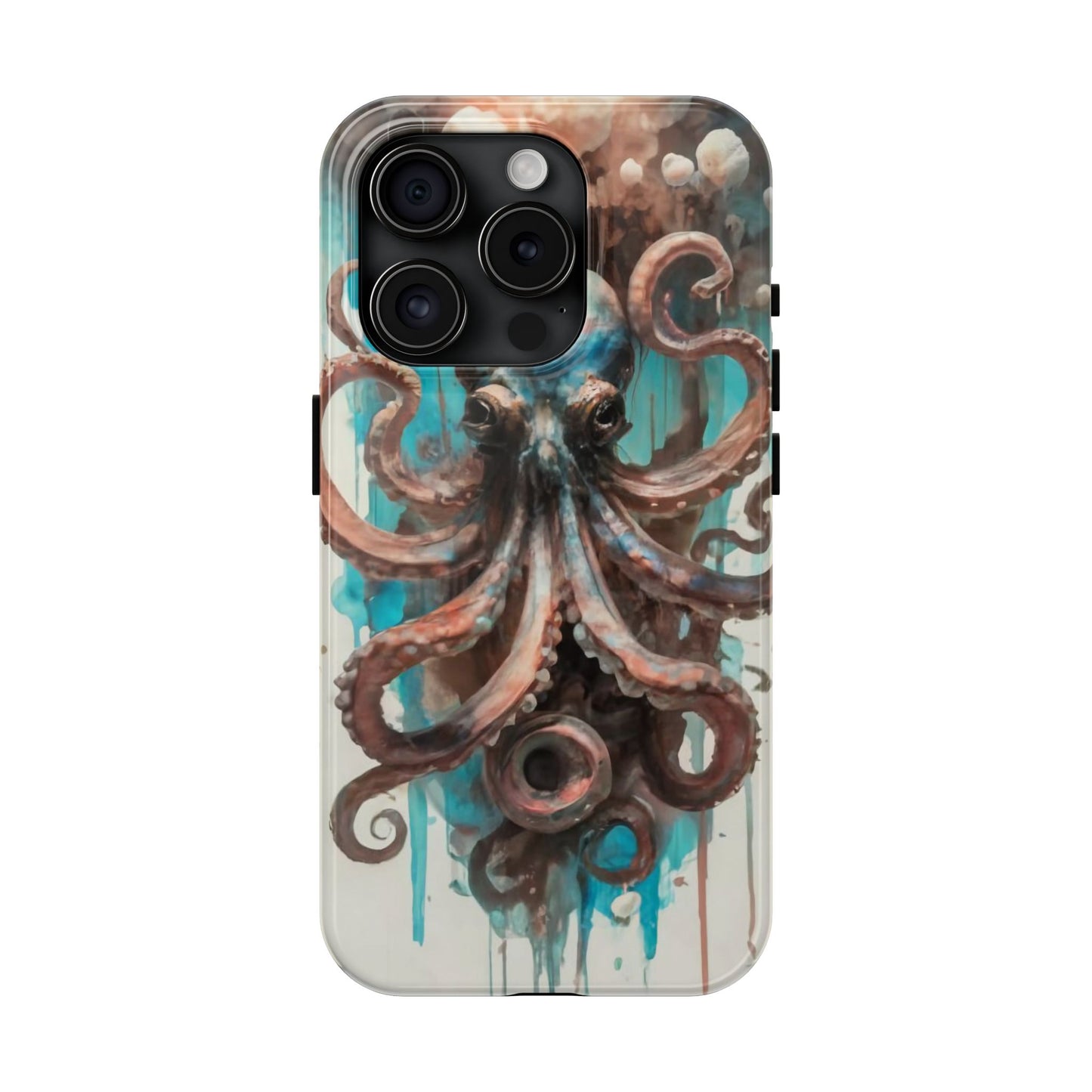 Serene Octopus Watercolor Tough Phone Case