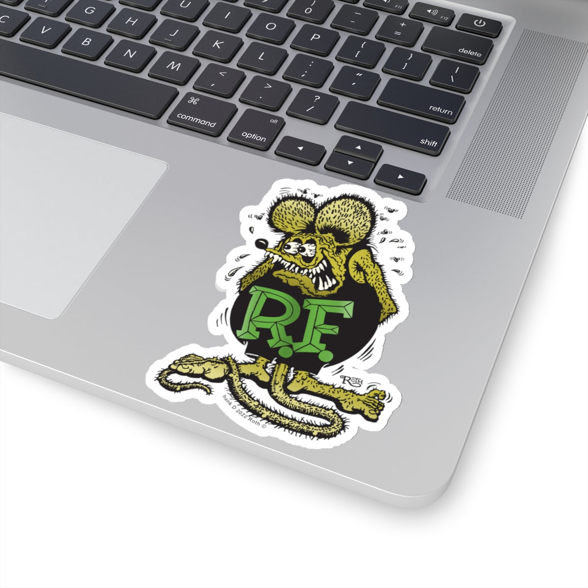 Bold Yellow & Black Rat Fink Sticker