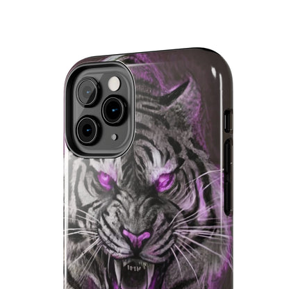 Enigmatic Hunter Tiger Sketch Tough Phone Case