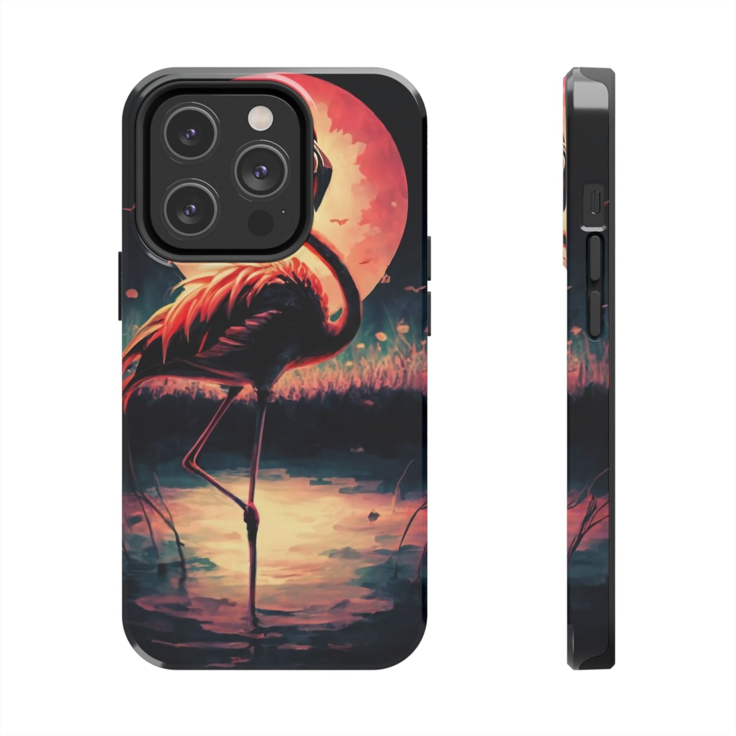 Sunset Flamingo Defender Case