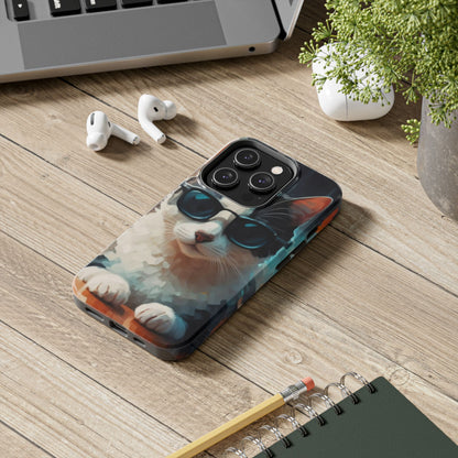 CoolCat Dinner Date Tough Phone Case