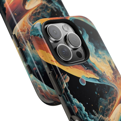 Retro Futuristic Space Odyssey Tough Phone Case