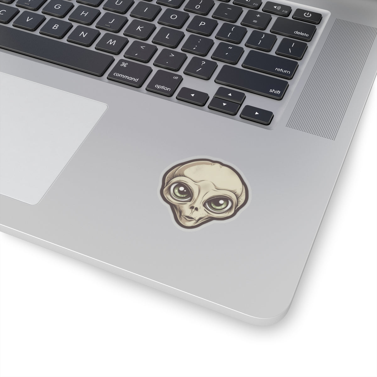 Ethereal Tan Alien Head Vinyl Sticker