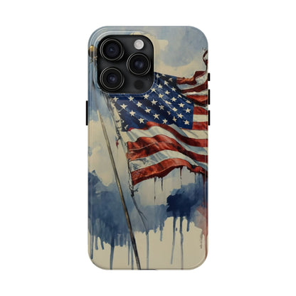 Tattered Glory American Flag Tough Phone Case