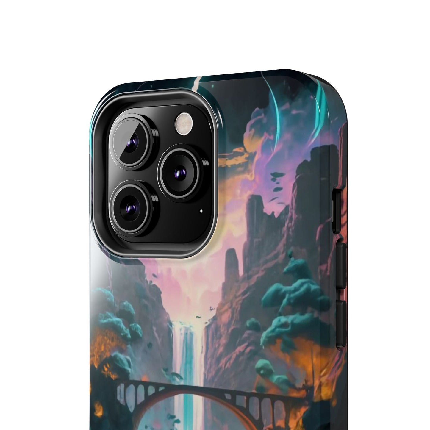 Midnight Cascade Blue Moon Tough Phone Case