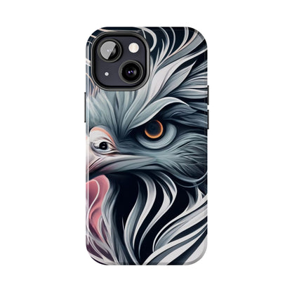 AviarySwirls Monochrome Bird Tough Phone Case