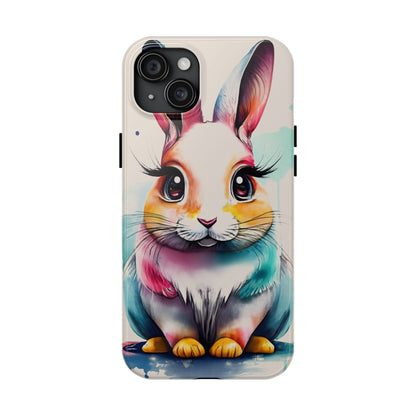 Minimalist Bunny Abstract Art Tough Phone Case