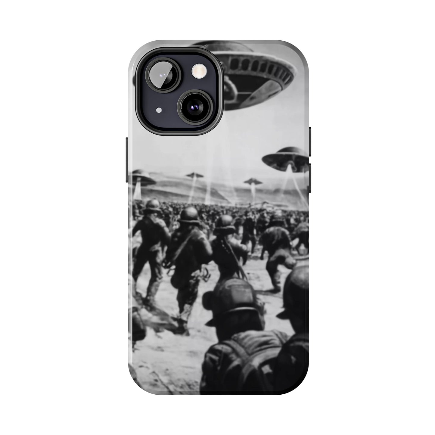 RetroWar UFO Encounter Tough Phone Case