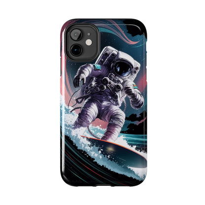 Cosmic Crest Astronaut Wave Rider Tough Phone Case