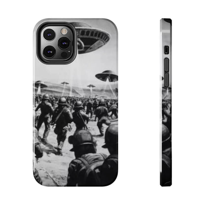 RetroWar UFO Encounter Tough Phone Case