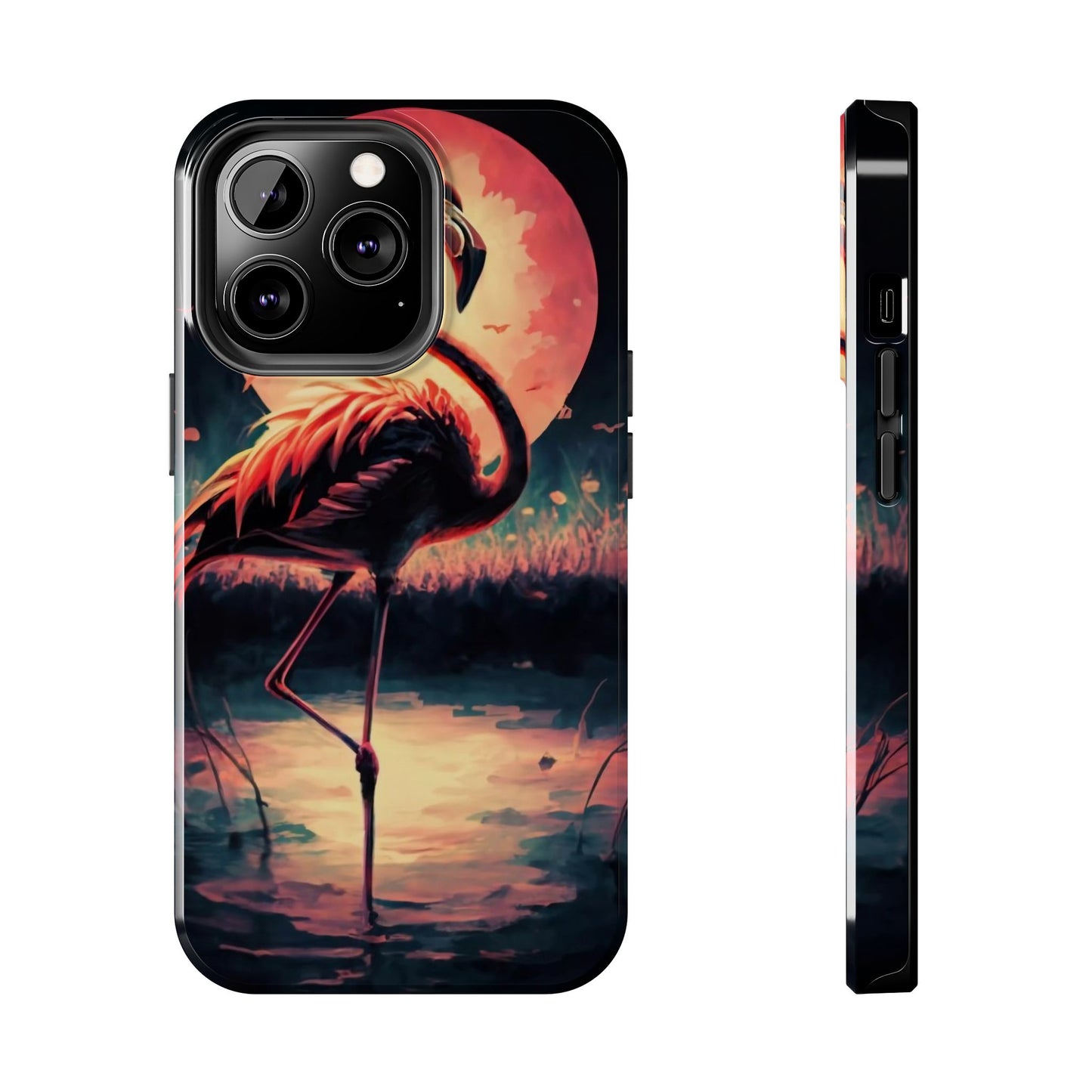 Sunset Flamingo Defender Case
