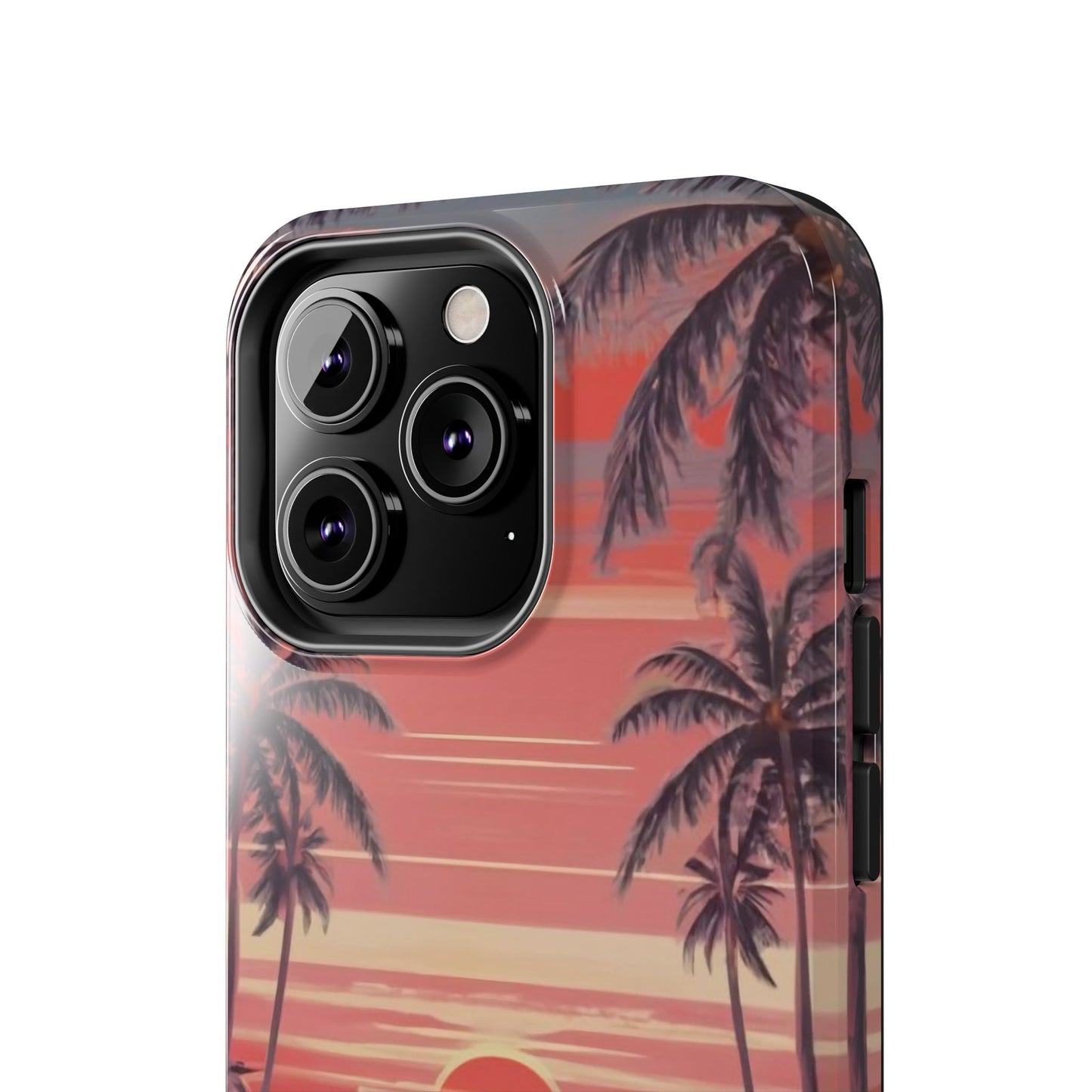 Sunset Serenity Palm Shore Tough Phone Case