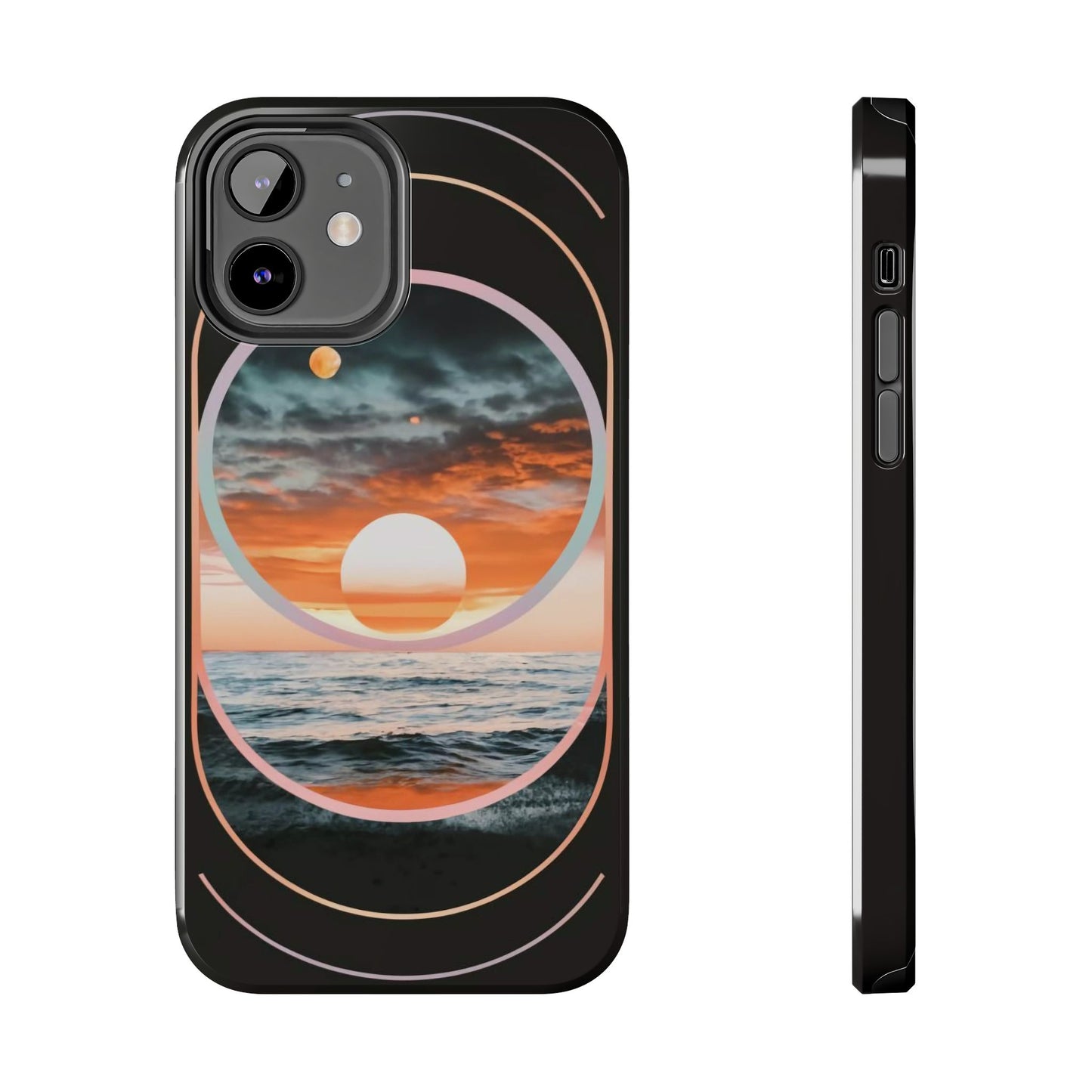 Fusion Sunset Abstract Art Tough Phone Case