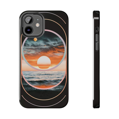 Fusion Sunset Abstract Art Tough Phone Case