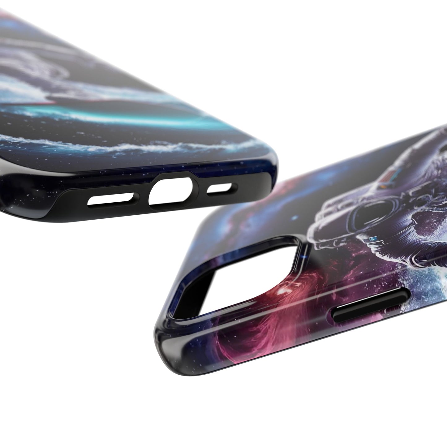 Galactic Wave Rider Astronaut Tough Phone Case