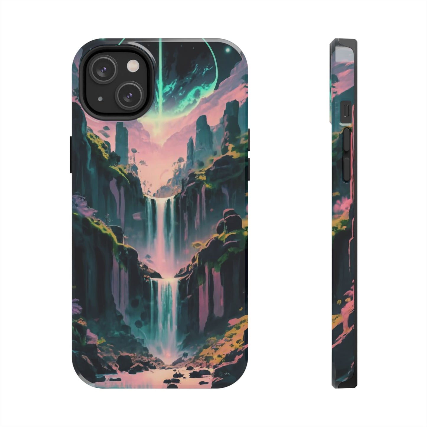 Moonfall Cascades Night View Tough Phone Case