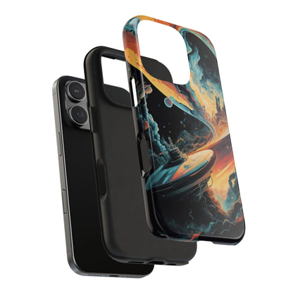 Retro Futuristic Space Odyssey Tough Phone Case