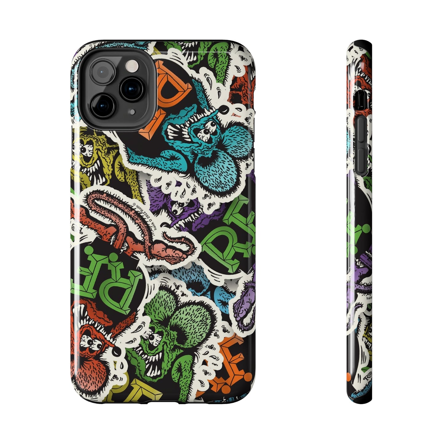 Rat Fink Sticker Bomb - Tough Phone Case