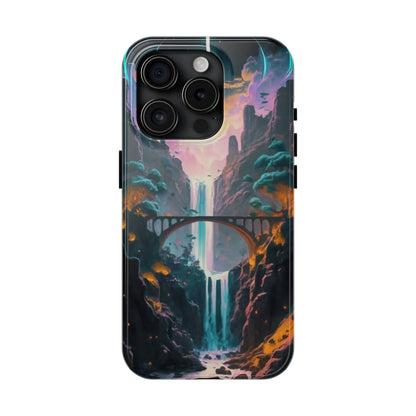 Midnight Cascade Blue Moon Tough Phone Case