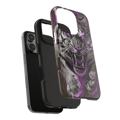 Enigmatic Hunter Tiger Sketch Tough Phone Case