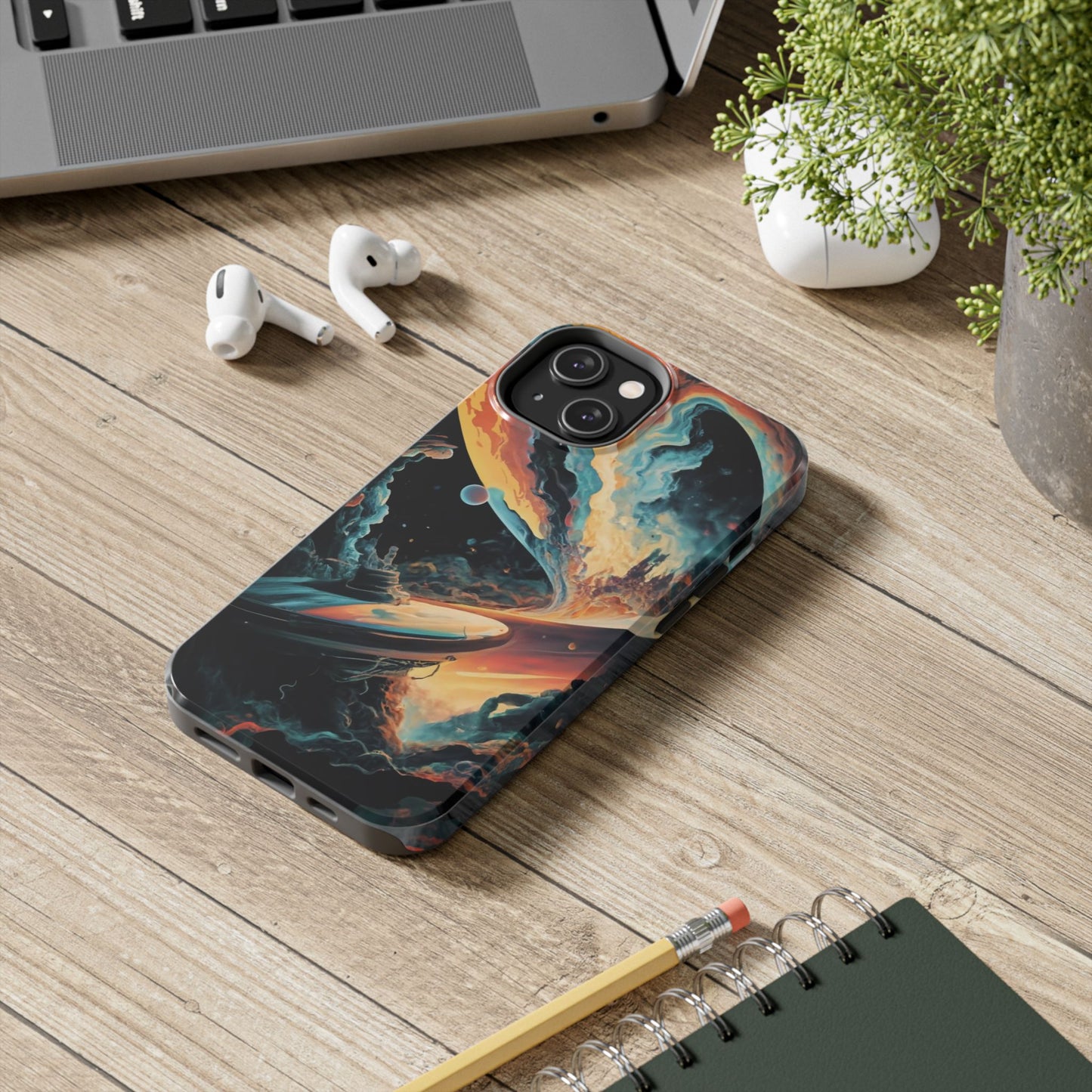 Retro Futuristic Space Odyssey Tough Phone Case