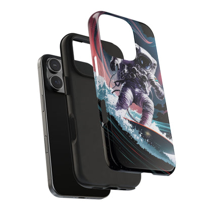 Cosmic Crest Astronaut Wave Rider Tough Phone Case