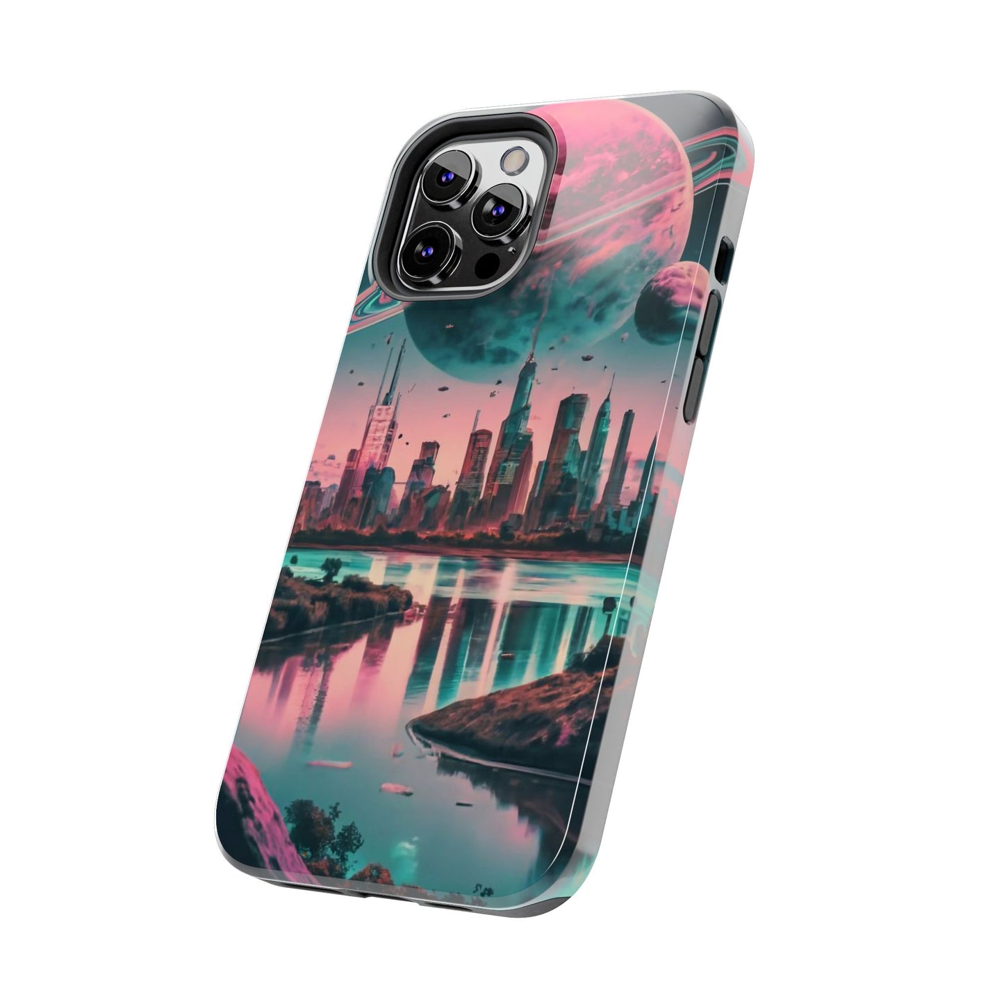 Celestial Cityscape Aerial View Tough Phone Case